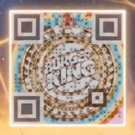 burger king ad qr code
